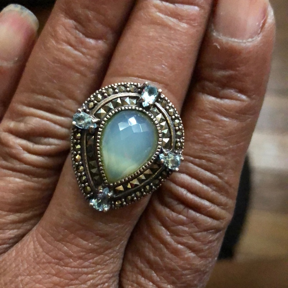 Silver, Marcasite Ring